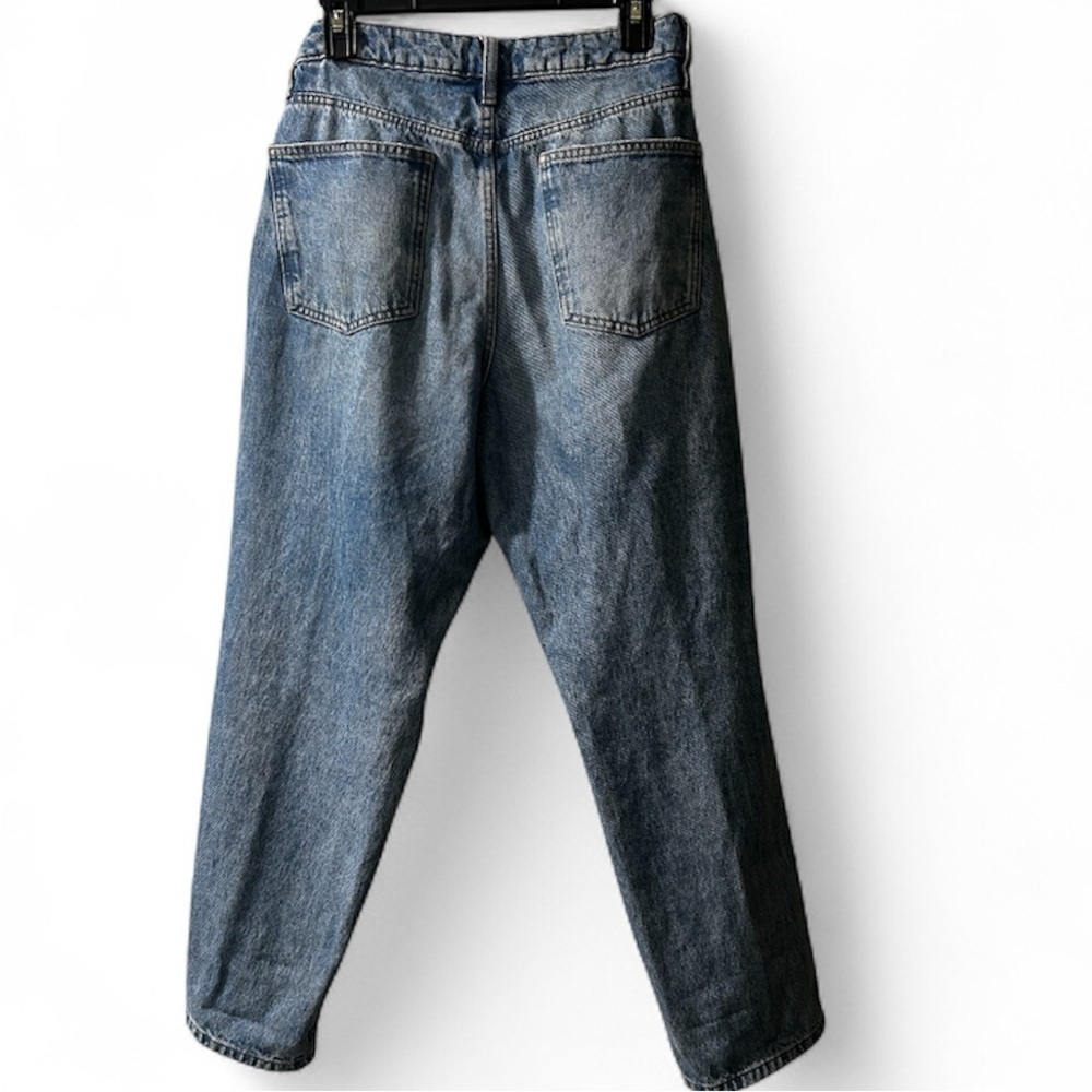 The Drop Luca High-Rise Distressed Loose Straight-Fit Denim - Picture 4 of 5